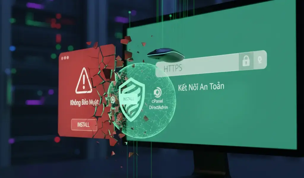 Cài SSL Miễn Phí Trong cPanel DirectAdmin: Tránh Lỗi "Không Bảo Mật"