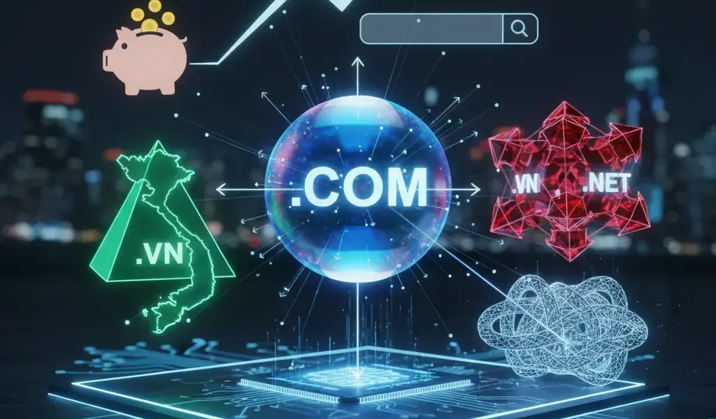 Chọn Đuôi Tên Miền .Com .Vn .Net Nào Tốt? Tối Ưu SEO, Tiết Kiệm Chi Phí