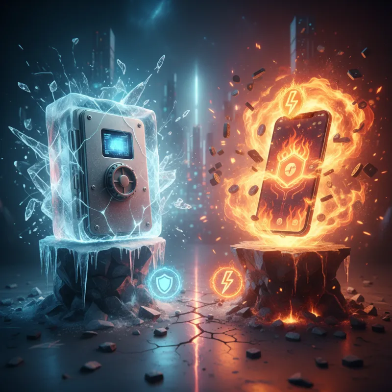 So Sánh Ví Lạnh và Ví Nóng: Cuộc Chiến Không Hồi Kết Giữa An Toàn và Tiện Lợi