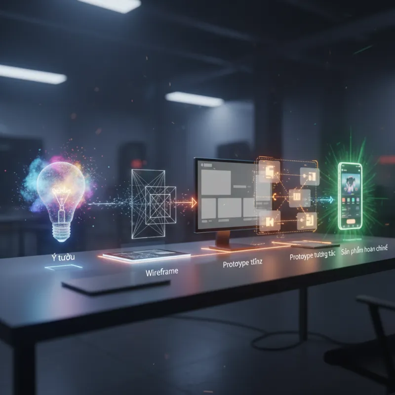 Thực chiến 5 bước: Quy trình thiết kế UX từ ý tưởng đến prototype tương tác